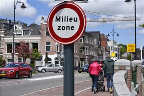 Milieuzone in de binnenstad van Leiden