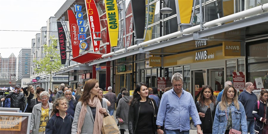 Winkelstraat in Almere