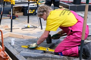 Utrecht. WorldSkills the Finals. Tijdens dit tweedaagse finale-evenement in de RAI strijden honderden vmbo leerlingen en mbo studenten om de titel Nederlands Kampioen in hun vakgebied. Tuinontwerp & Aanleg.