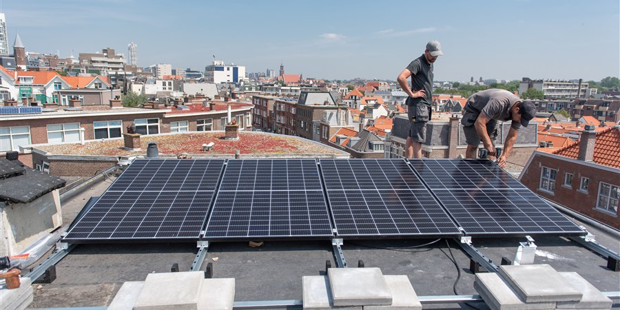 installatie van zonnepanelen