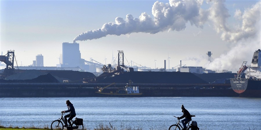 De kolen- en biomassa gestookte Engie Centrale Rotterdam