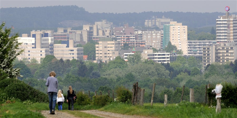 Heerlen, Stadsgezicht vanuit de Limburgse Heuvels