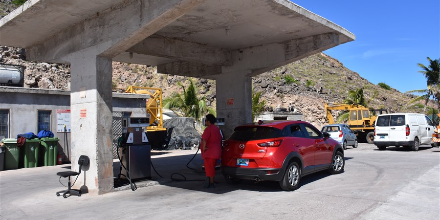 Filling station on Saba