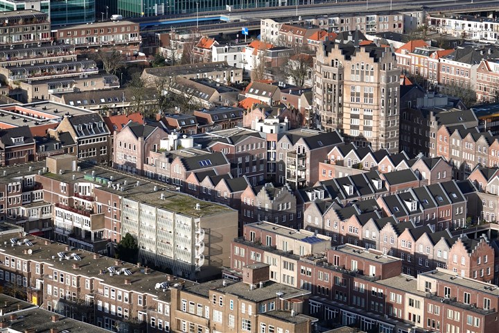Luchtfoto van Den Haag centrum