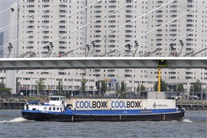 Inland vessel in Rotterdam