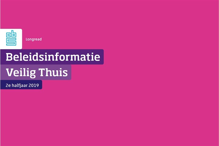 Omslag, Beleidsinformatie Veilig Thuis, 2e halfjaar 2019