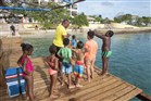 Bonaire, BES, Caribisch Nederland, Caribbean Netherlands, toerisme, Kralendijk, zon, island, eiland, zwemles, kinderen, jongeren, zwemmen, sport, recreatie, zee, buiten, duiken, zwemmers, zwemwater, jeugd