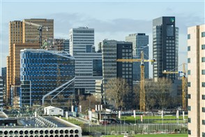 The Zuidas business district in Amsterdam
