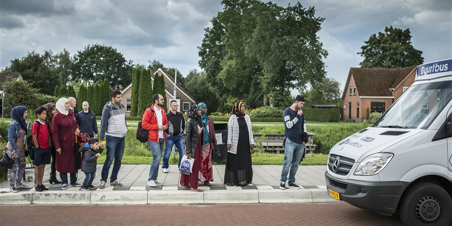 In het Drentse dorpje Oranje worden vluchtelingen opgevangen op vakantiepark Oranje