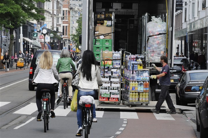 Bevoorrading met een vrachtwagen