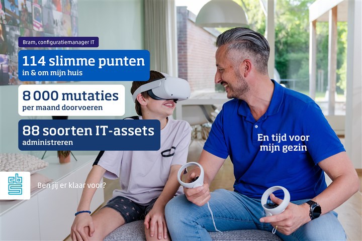 Bram Huijsmans Configuratiemanager met kind met VR-bril op