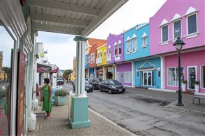 foto winkelstraat Bonaire