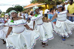 Gezicht op Sint Eustatius