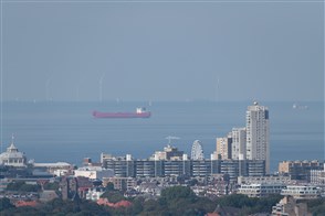 An oil tanker off the Dutch coast