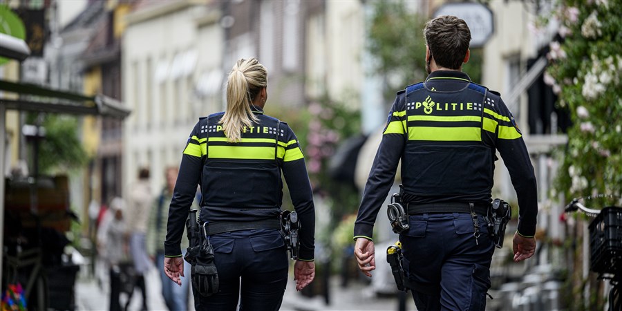 Politieagenten op straat