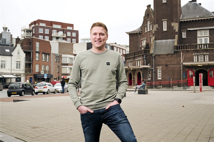 Willem statistisch onderzoeker in het centrum van Heerlen