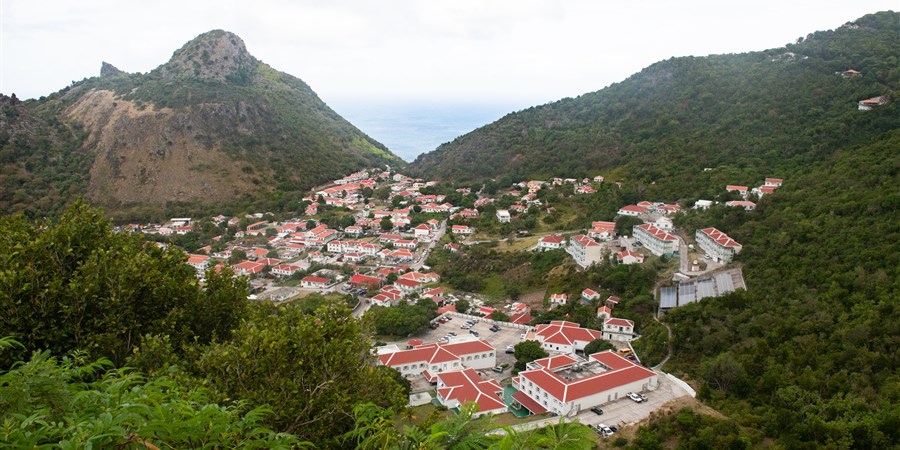 Uitzicht op the Bottom, Saba