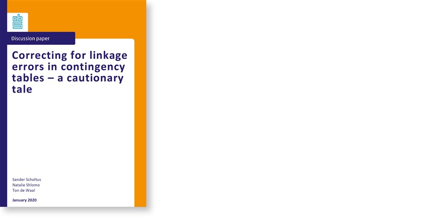 Omslag Correcting for linkage errors in contingency tables – a cautionary tale