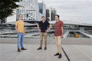 Mart Landman &#40;left&#41;, Henk Verduin and Hans Langenberg