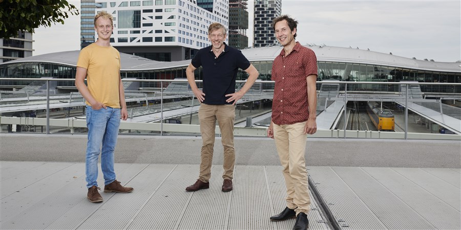 Mart Landman (left), Henk Verduin and Hans Langenberg