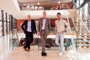 Groepsfoto Erwin van Mierlo, Ruben Dood en Niels Bom