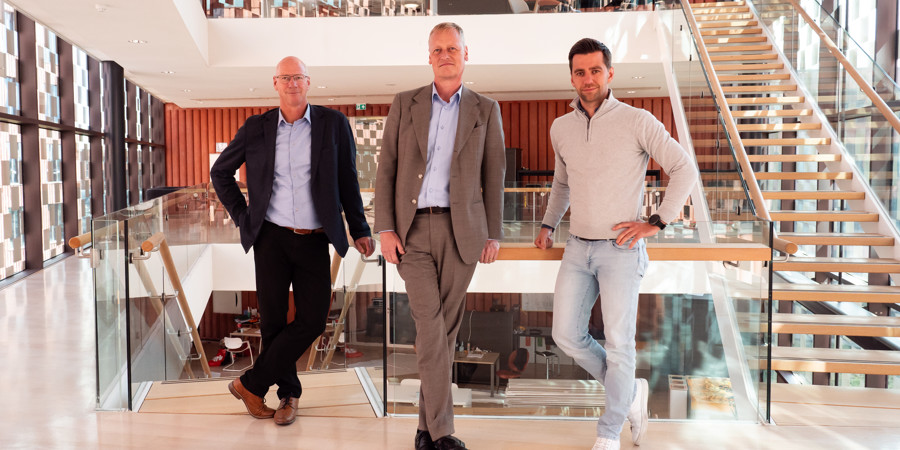 Groepsfoto Erwin van Mierlo, Ruben Dood en Niels Bom